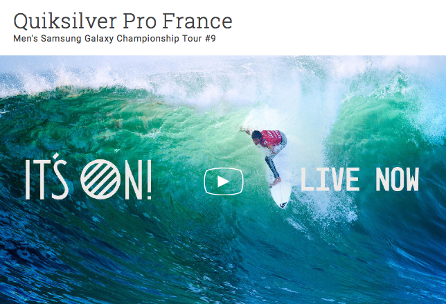 Quiksilver Pro et Roxy Pro France 2015 en live