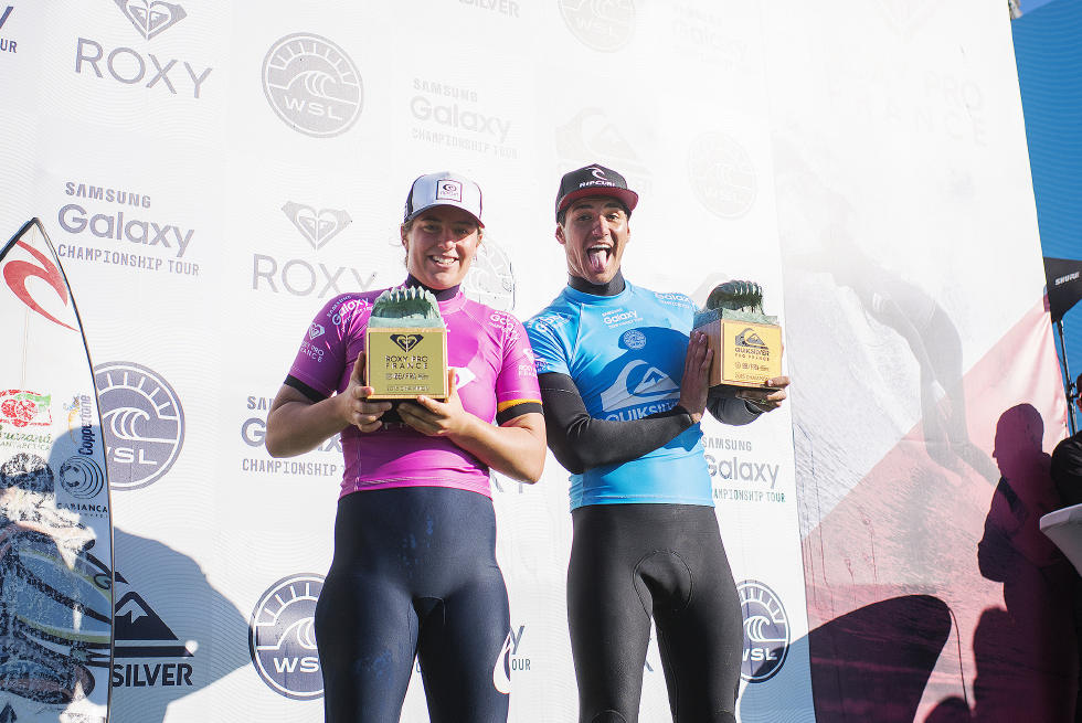 Tyler Wright et Gabriel Medina remportent le RoxyPro et QuikPro France 2015