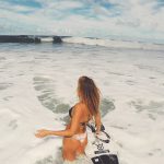 Alana Blanchard surf hot sexy bikini thong string nue nude