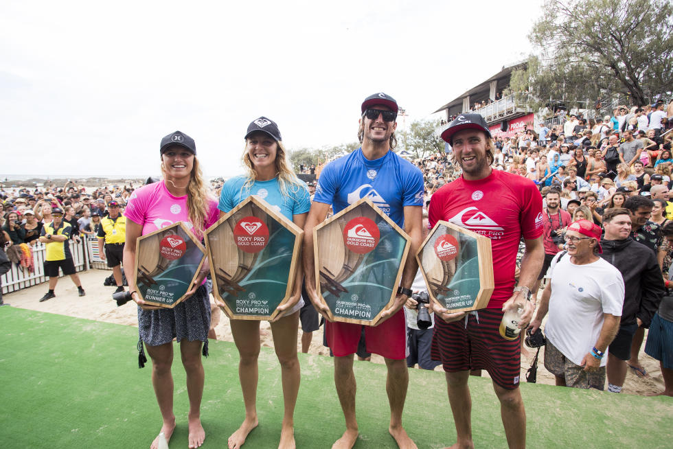 Owen Wright et Stephanie Gilmore remportent les Quiksilver Pro et Roxy Pro Gold Coast