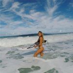 Alana Blanchard surf hot sexy bikini thong string nue nude