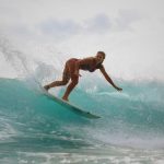Laura Crane surf hot sexy bikini thong string nude nue