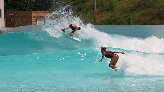 Joan Duru Et Maud Le Car s'entrainent sur The Cove