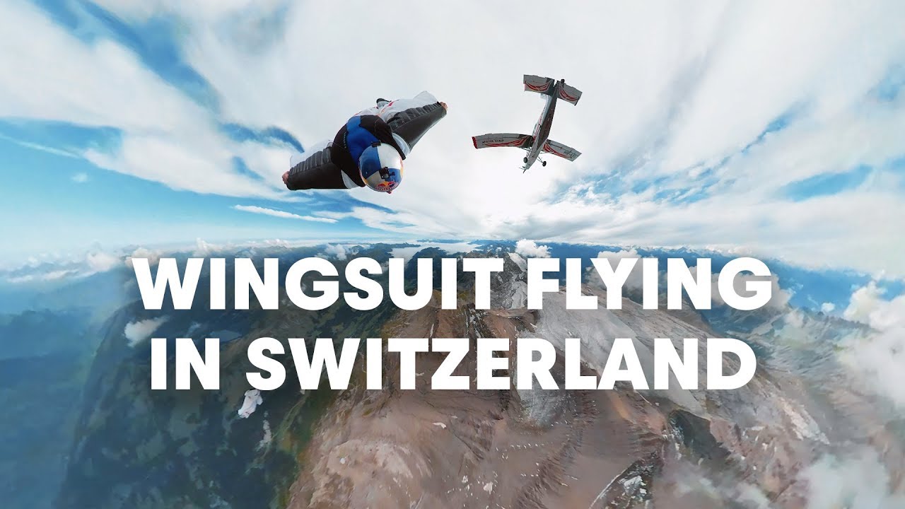Voler en wingsuit au dessus des Alpes Suisses Redbull