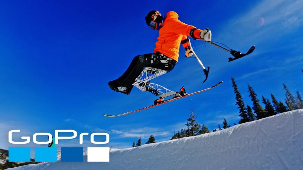 trevor kennison gopro fauteuil ski handicap sit ski jump