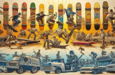 histoire du skateboard de 1940 à 2024